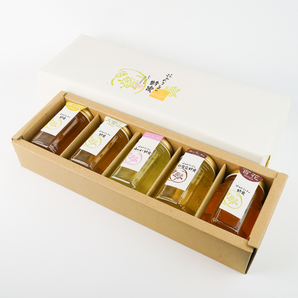 菜の花蜂蜜  大雪山蜂蜜 れんげ蜂蜜 白花豆蜂蜜 百花蜂蜜 種田養蜂場